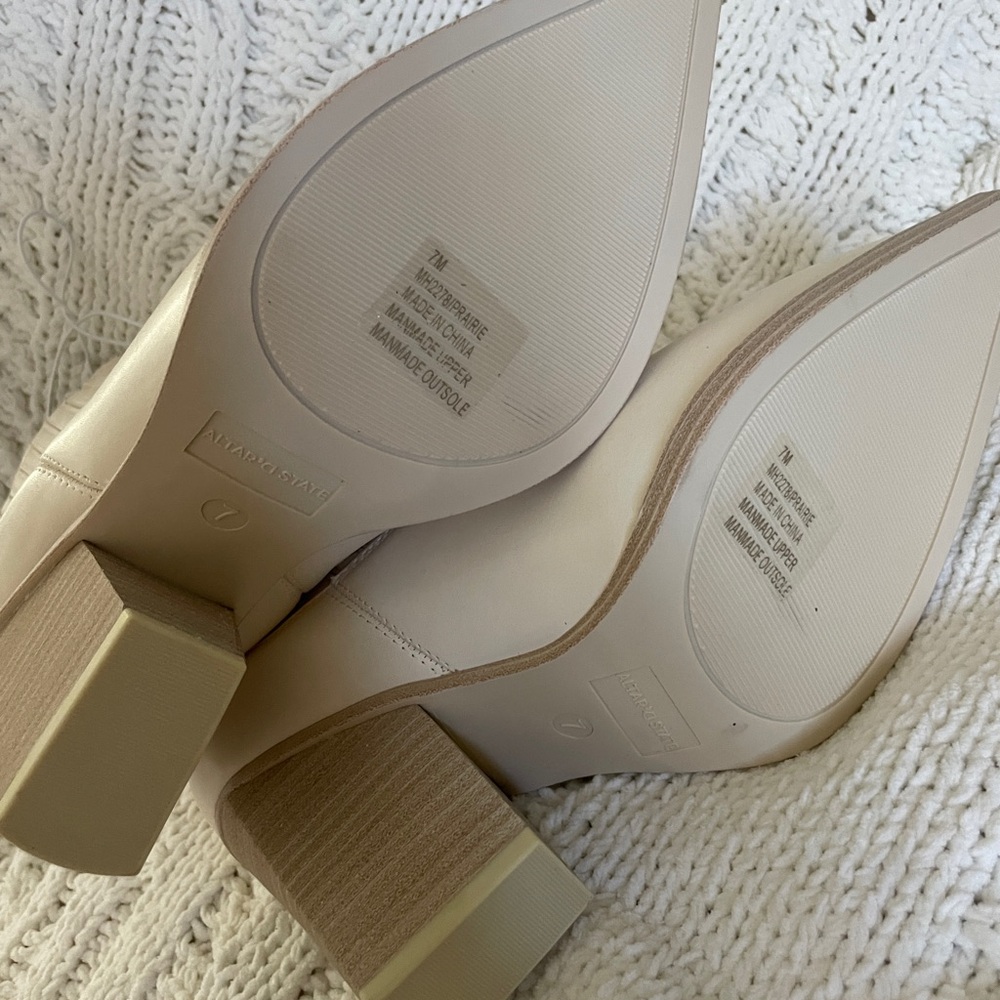 Altar'd State Cream Ankle Booties - Picture 7 of 7